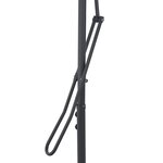 vidaXL Parasol de jardin avec mât en acier bleu 300x230 cm