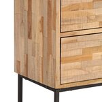 vidaXL Meuble TV Bois de teck recyclé 90 x 30 x 55 cm