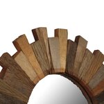 vidaXL Miroir mural Bois de récupération massif 70 cm