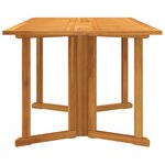 vidaXL Table de jardin papillon pliante 150x90x75 cm bois massif teck