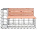 vidaXL Banc de jardin design gabion 244x71x65 5 cm bois massif douglas