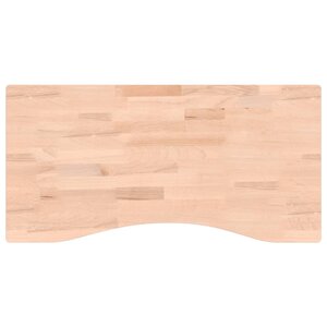 vidaXL Dessus de bureau 80x(36-40)x4 cm bois massif de hêtre