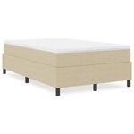 Lit box spring vidaXL Vert clair Gris 120x200 cm Tissu en velours côtelé