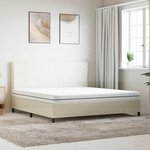 vidaXL Matelas en mousse moyennement doux 200x200 cm