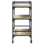 vidaXL Chariot de cuisine chêne sonoma 65x40x86 5 cm bois d'ingénierie