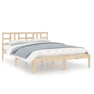 vidaXL Cadre de lit sans matelas 160x200 cm bois massif