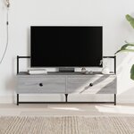 vidaXL Meuble TV mural sonoma gris 100 5x30x51 cm bois d'ingénierie