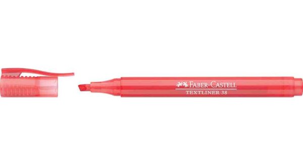 Surligneur TEXTLINER 38, rouge FABER-CASTELL