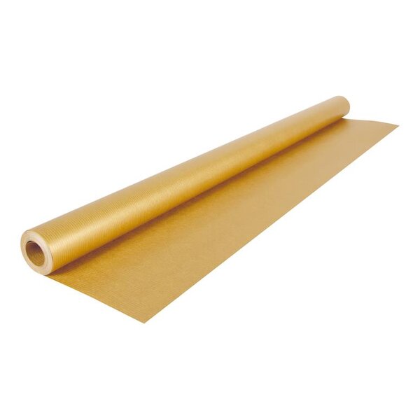 Rouleau de papier cadeau kraft 10mx0 7m or clairefontaine