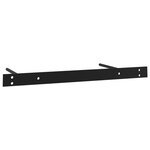 vidaXL Étagère murale flottante avec tiroir Noir 80x25x8 cm
