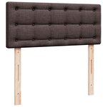vidaXL Sommier à lattes de lit avec matelas Marron foncé 120x200 cm