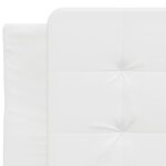 vidaXL Cadre de lit sans matelas blanc 90x190 cm similicuir