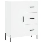vidaXL Buffet haut Blanc 69 5x34x180 cm Bois d'ingénierie