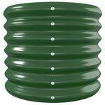 vidaXL Lit surélevé de jardin Acier enduit de poudre 260x40x36 cm Vert