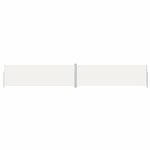 vidaXL Auvent latéral rétractable Crème 200x1200 cm