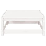 vidaXL Salon de jardin 3 Pièces Blanc Bois de pin massif