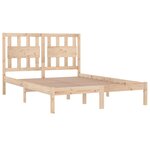 vidaXL Cadre de lit sans matelas bois massif