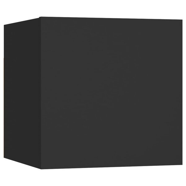 vidaXL Table de chevet Noir 30 5x30x30 cm Bois d'ingénierie