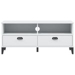 vidaXL Meuble TV VIKEN blanc bois d'ingénierie