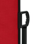 vidaXL Auvent latéral rétractable rouge 120x1200 cm