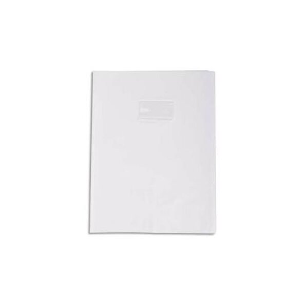 Protège-cahier Grain Cuir 20/100ème 17x22 Blanc CALLIGRAPHE