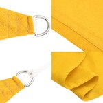 vidaXL Voile d'ombrage 160 g/m² Jaune 3/4x2 m PEHD