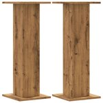vidaXL Supports pour plantes 2 Pièces chêne artisanal bois d'ingénierie