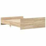 vidaXL Cadre de lit sans matelas chêne sonoma 140x200 cm