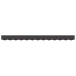 vidaXL Valance d'auvent pour cadre de 2 5 m anthracite 2 3x0 2 m