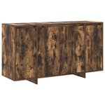 vidaXL Buffet en Chêne Fumé Chêne Fumé Bois 135 x 41 x 75 cm Rangement