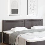 tête de lit vidaXL design simple gris 200 cm en simili cuir