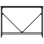 vidaXL Table console noir 102x22 5x75 cm bois d'ingénierie