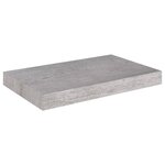 vidaXL Étagères murales flottantes 4 Pièces gris béton 40x23x3 8 cm MDF