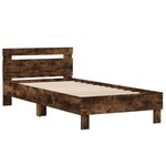 vidaXL Cadre de lit sans matelas avec lumières LED 100x200 cm