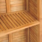 vidaXL Table pliable de bar 155x53x105 cm Bois de teck solide