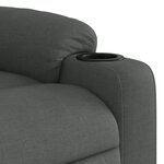 vidaXL Fauteuil inclinable Gris foncé Tissu