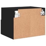 vidaXL Meubles TV muraux 2 Pièces noir 40x30x30 cm bois d'ingénierie
