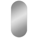 vidaXL Miroir mural Argenté 100x45 cm Ovale