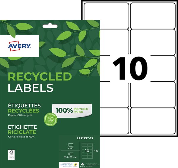 Etiquettes - 99,1 x 57mm - laser - l7173