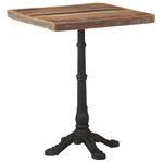 vidaXL Table de bistro 60x60x76 cm Bois massif de récupération