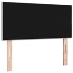 Tête de lit capitonnée gris clair 90 cm en velours