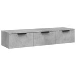 vidaXL Armoire murale Gris béton 102x30x20 cm Bois d'ingénierie