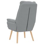 vidaXL Fauteuil Relaxant en Tissu Gris Clair