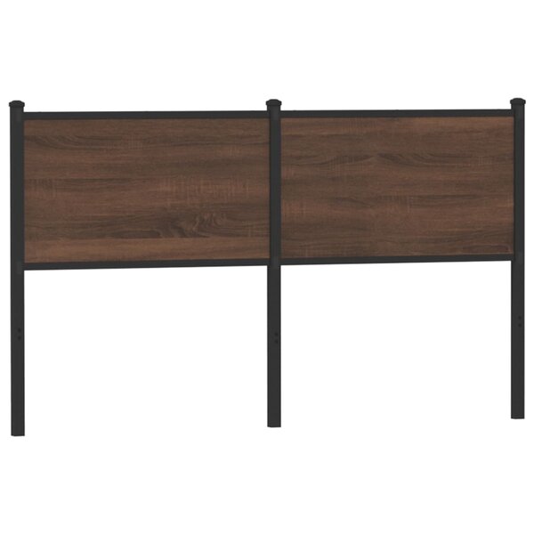 vidaXL Tête de lit chêne marron 150 cm bois d'ingénierie et acier