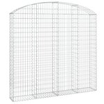 vidaXL Panier de gabions arqué 200x30x180/200 cm Fer galvanisé