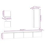 vidaXL Ensemble de meubles TV 5 Pièces Chêne sonoma Bois d'ingénierie