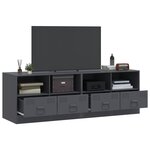 vidaXL Meubles TV 2 Pièces anthracite 67x39x44 cm acier