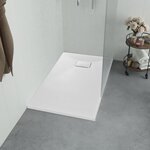 vidaXL Bac de douche SMC Blanc 90 x 80 cm