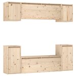 vidaXL Meubles TV 6 Pièces Bois massif de pin