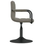 vidaXL Tabouret de bar Gris clair Velours